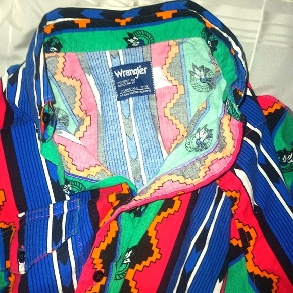 VTG Wrangler Cowboy Cut Regular Fit X-Long Tails 17-35 - Picture 3 of 10